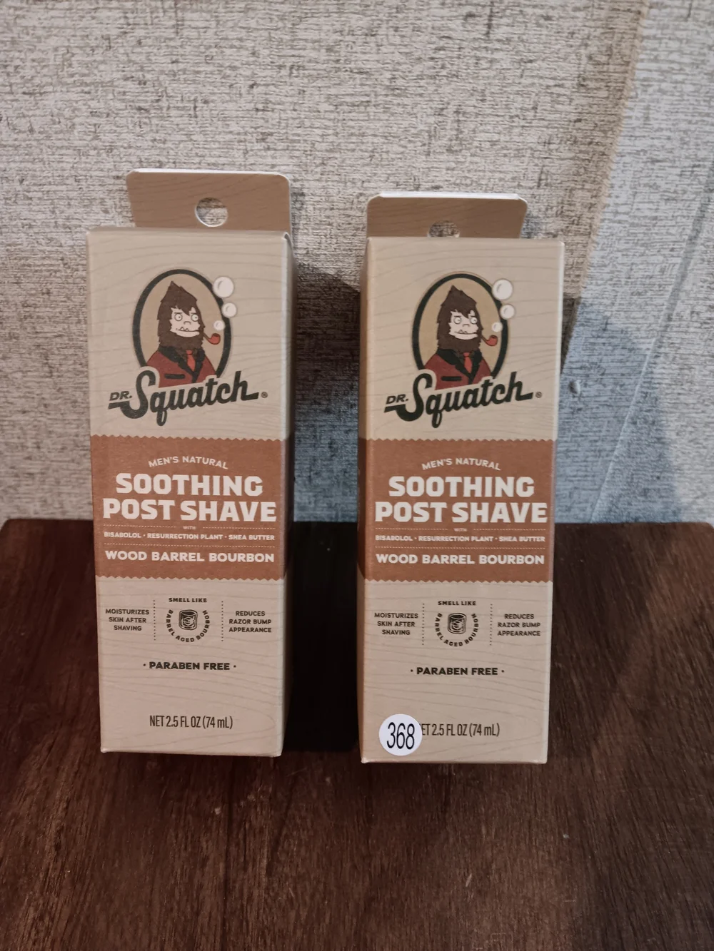 Dr. Squatch Soothing Post Shave - Wood Barrel Bourbon 2.5Fl Oz × 2